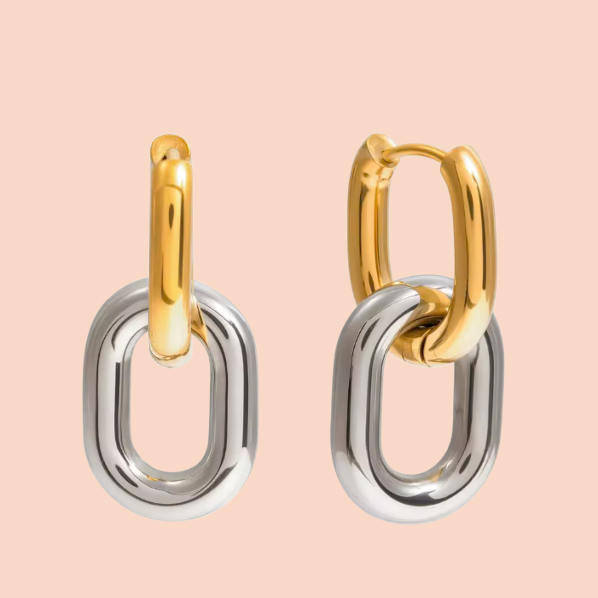 Jen Mixed Metal Drop Earring