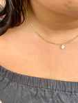 Cece Gold Pearl Necklace