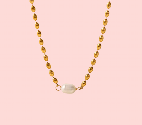 Tabby Pearl Necklace