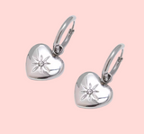 Sophie Silver Heart Earrings