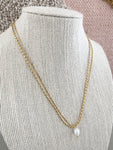 Cece Gold Pearl Necklace