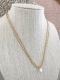 Cece Gold Pearl Necklace