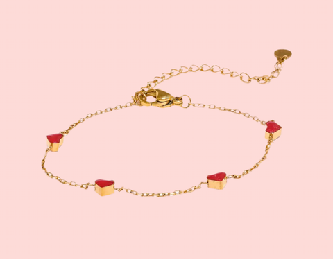 Maria Gold Heart Bracelet