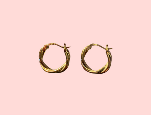 Nabila Gold Hoop Earring