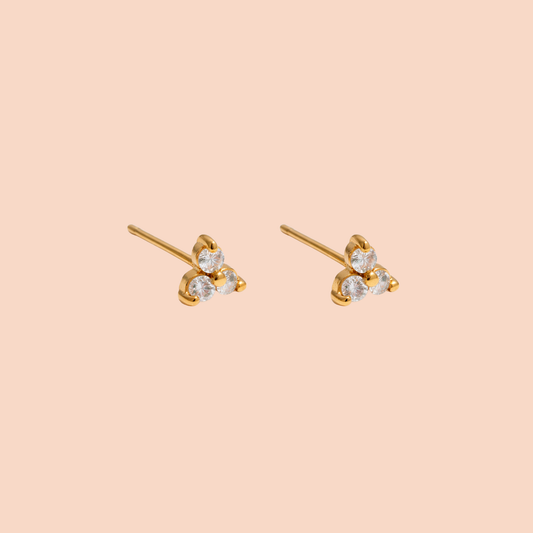 Asha Gold Studs