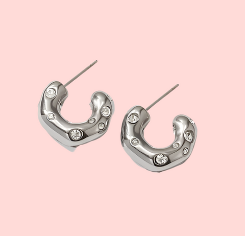 Sashi Silver Hoop Earring