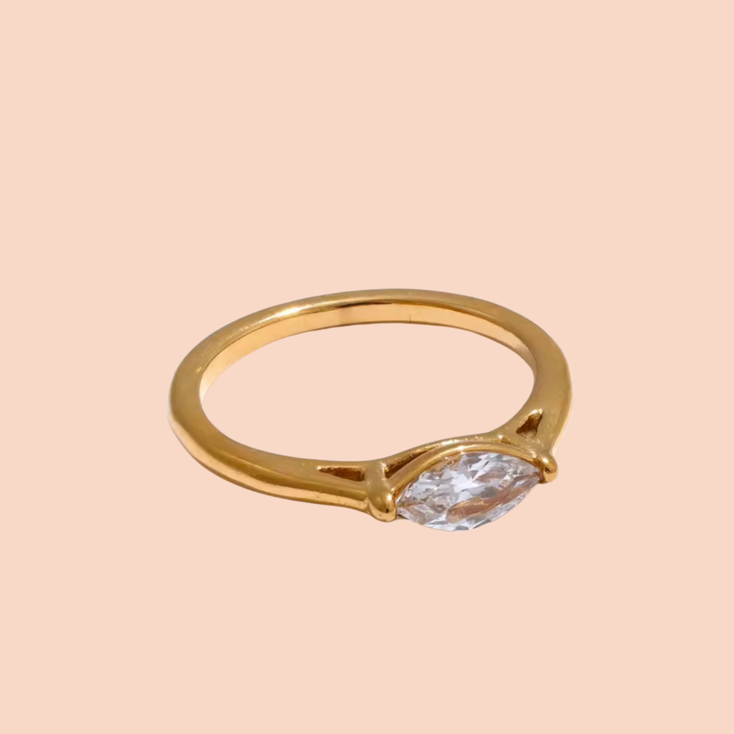 Charlie Gold Stone Ring