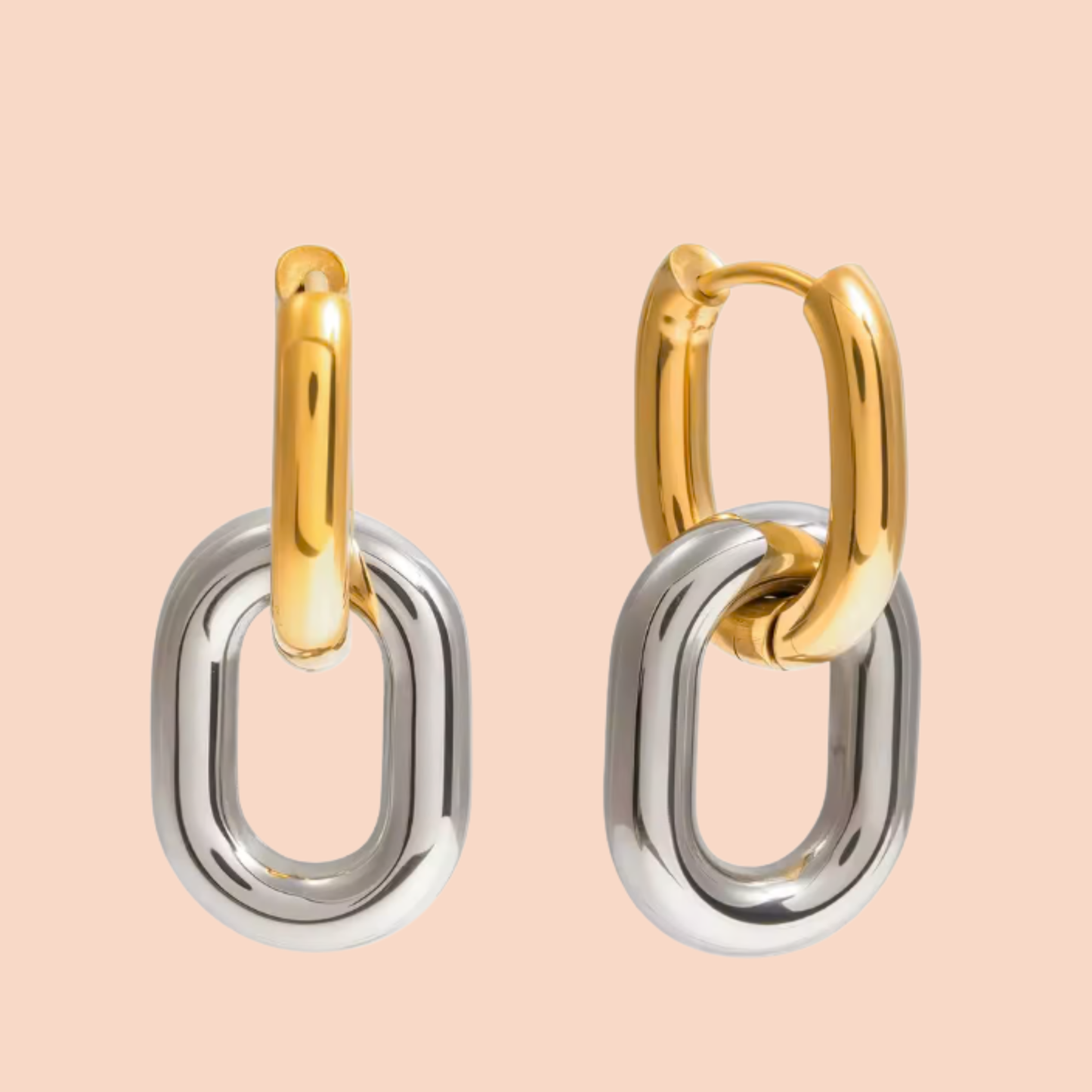 Jen Mixed Metal Drop Earring