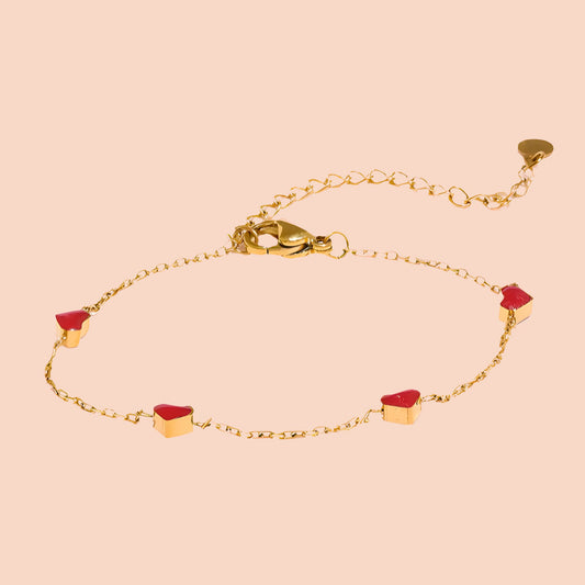 Maria Gold Heart Bracelet