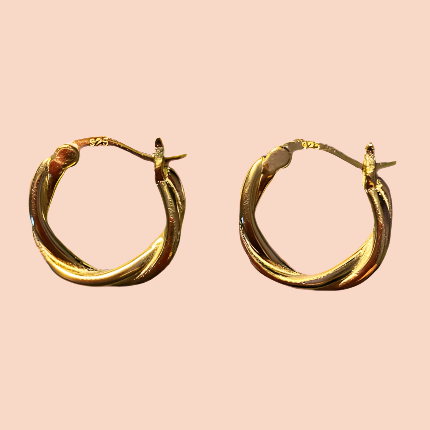Nabila Gold Hoop Earring