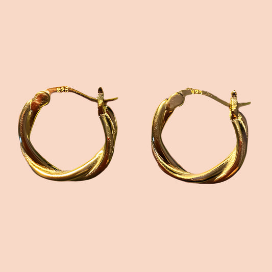 Nabila Gold Hoop Earring