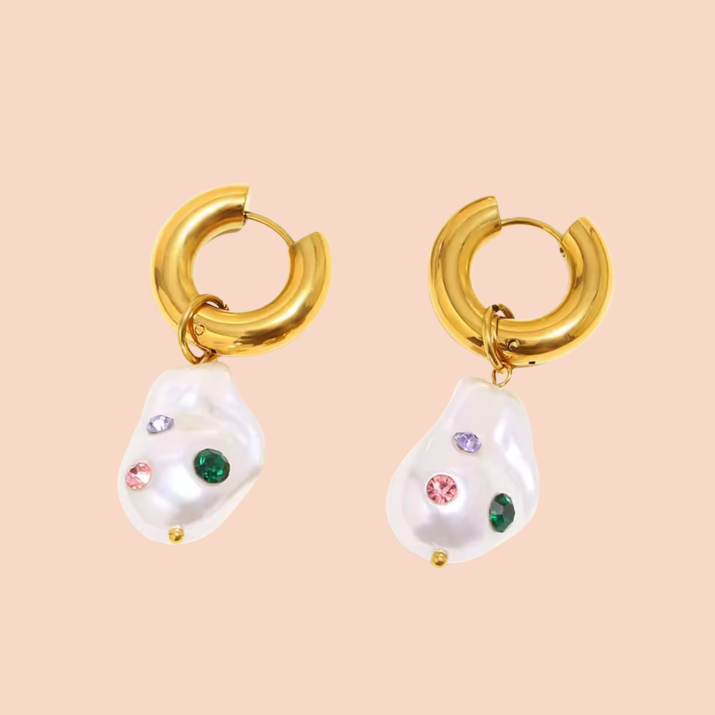 Ria Faux Pearl Drop Earring