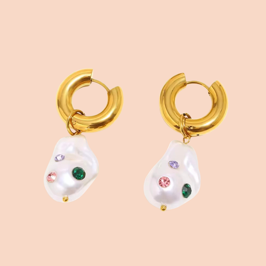 Ria Faux Pear Drop Earring