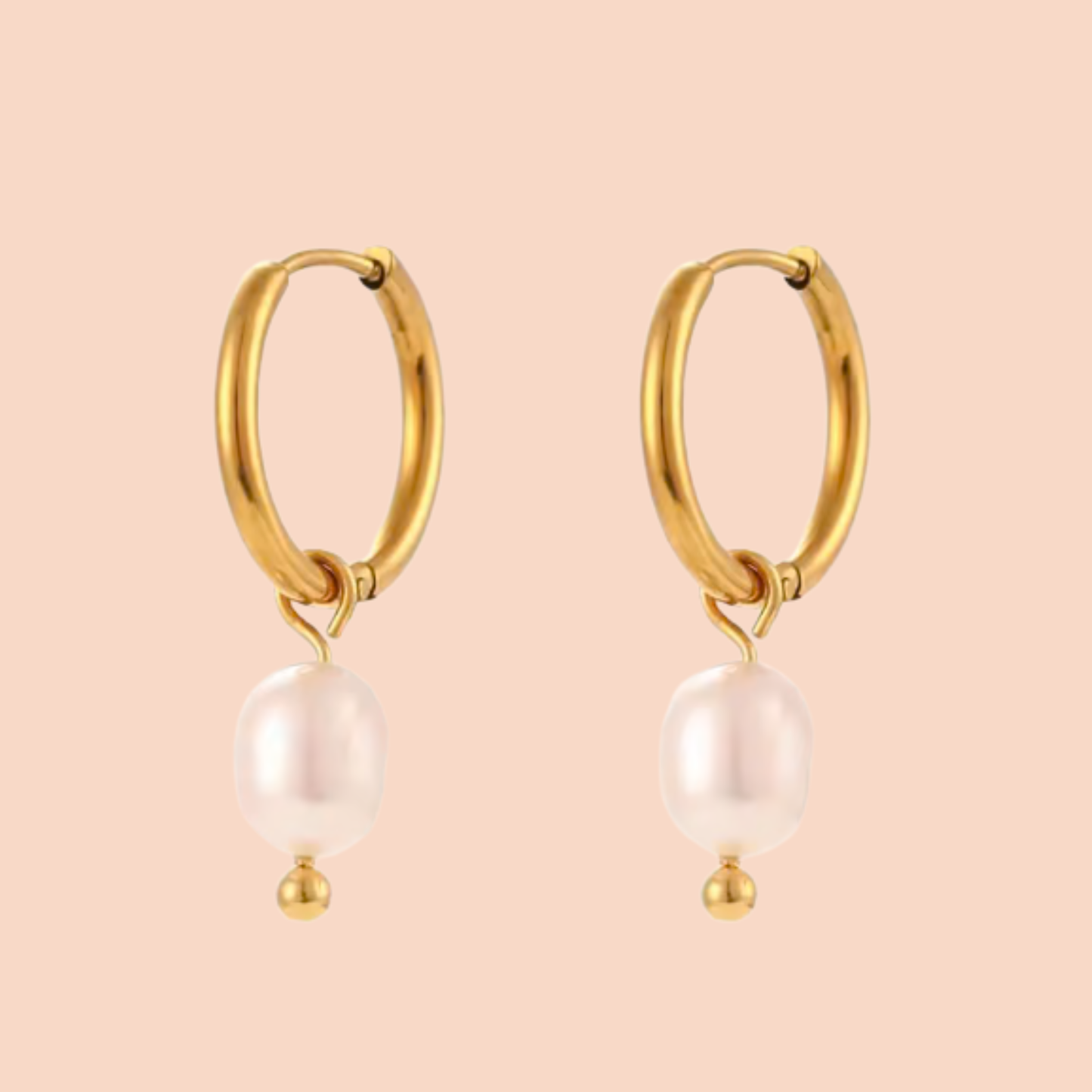 Sydney Pearl Drop Hoop