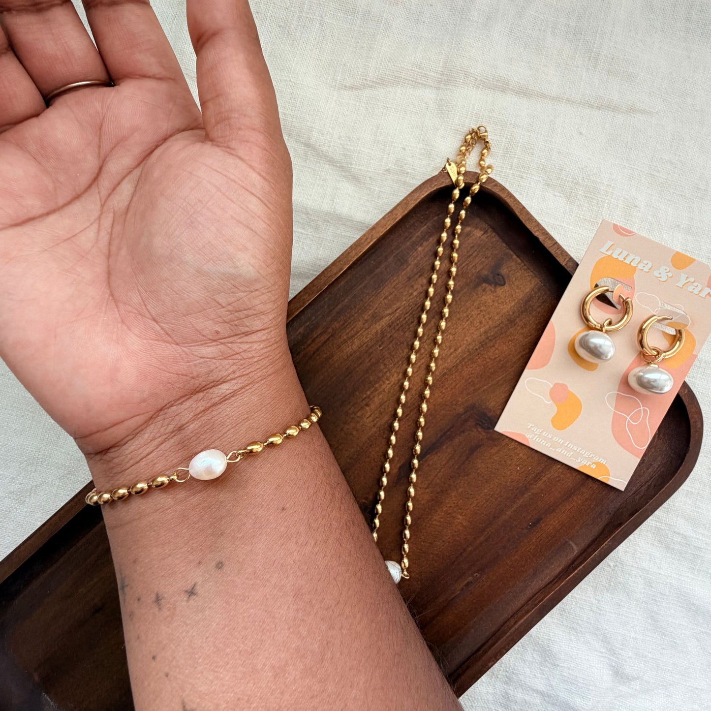 Tabby Pearl Bracelet