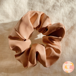 Nude Faux Leather Scrunchie